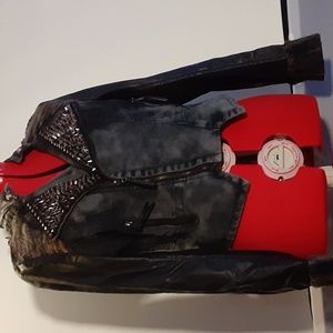 Jean jacket with studs Size L